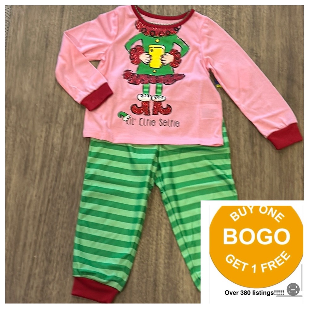 Christmas pajamas, Peas & Carrots by Steve “Lil’ Elfie Selfie” NWT